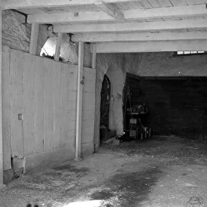 Interior of an out building at the Rectory, St John, Cornwall. 1962