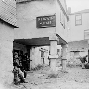 Keigwin Arms, Mousehole, Cornwall. 1890
