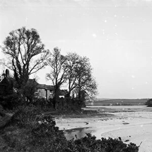 Lamorran Manor House and Lamorran Creek, Cornwall. Possibly 1920s-1930s