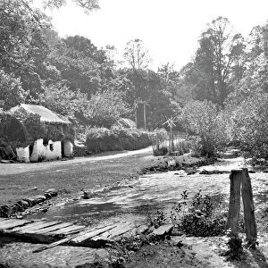 Lawrys Mill, Carnanton Woods, St Mawgan in Pydar, Cornwall. 1909