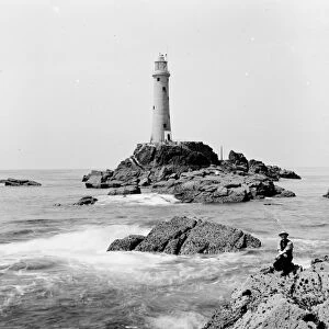 Longships lighthouse, Cornwall. Early 1900s