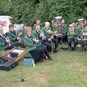 Lostwithiel Town Band, Lostwithiel, Cornwall. July 1989