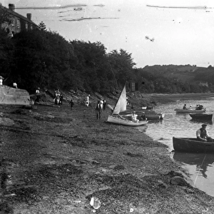 Malpas Ferry, Cornwall. Early 1900s