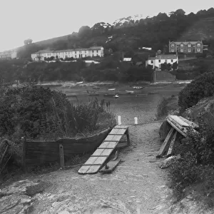 Malpas from ferry landing point on Tregothnan side, St Michael Penkivel, Cornwall. Probably early 1900s