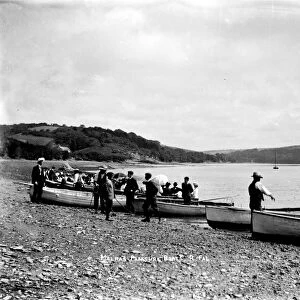 Malpas landing, Cornwall. Early 1900s