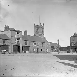 Market Square, St Just in Penwith, Cornwall. Around 1910