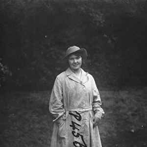 Member of the First World War Womens Land Army, Tregavethan Farm, Truro, Cornwall. 1917