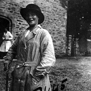 Members of First World War Womens Land Army, Tregavethan Farm, Truro, Cornwall. 1917