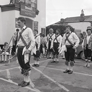 Morris men, Lostwithiel, Cornwall. June 1984