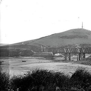 Newly completed Padstow railway viaduct, Cornwall. Around March 1899
