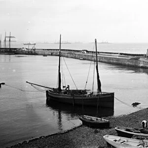 Newlyn harbour, Cornwall. Around 1919