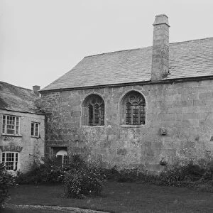 North side of great hall, Trecarrel Manor, Lezant, Cornwall. Undated