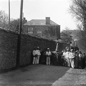 The Obby Oss, Fentonluna Lane, Padstow, Cornwall. 1900s