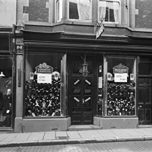 Olivers boot and shoe shop, 25 St Nicholas Street, Truro, Cornwall. Early 1900s