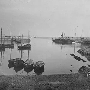 The outer harbour, Mevagissey, Cornwall. Around 1920s or early 1930s