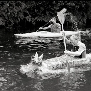 Paper Canoe, Lostwithiel, Cornwall. June 1990