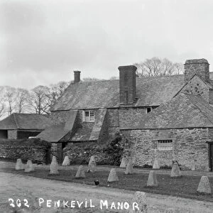 Penkivel manor house, St Michael Penkivel, Cornwall. Date unknown but probably early 1900s