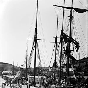 Pentewan harbour, Cornwall. 1914