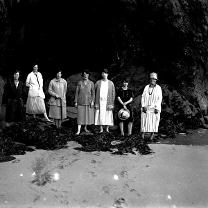 Perranporth beach, Perranzabuloe, Cornwall. 1925