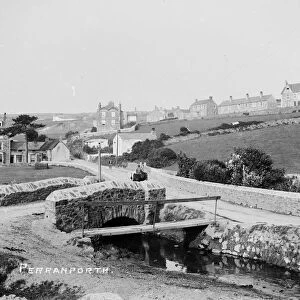 Perranporth Hotel, Perranporth, Perranzabuloe, Cornwall. Early 1900s