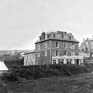 Perranporth Hotel, Perranzabuloe, Cornwall. Around 1920