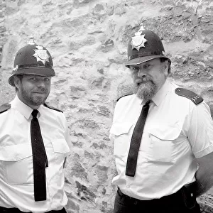 Police Officers, Lostwithiel, Cornwall. May 1990