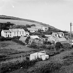Porthoustock, St Keverne, Cornwall. July 1912