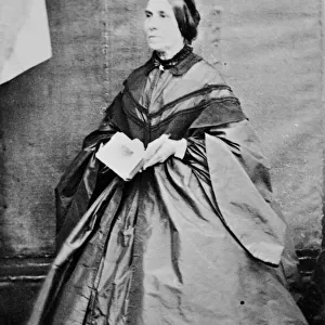 Portrait of a lady, Polperro, Cornwall. 1860-1870s