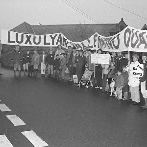 Protest, Lanlivery, Cornwall. 1993