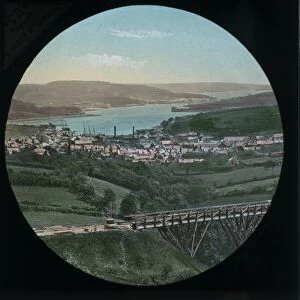 Railway line, Penryn, Cornwall. Around 1890
