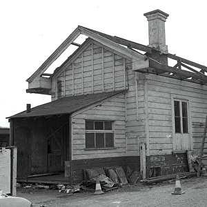 Railway Station Demolition, Lostwithiel, Cornwall. May 1980