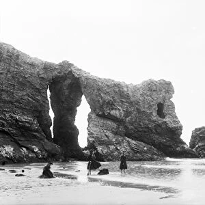 Retreat Rocks, Perranporth, Perranzabuloe, Cornwall. 1895