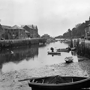 The river, Looe, Cornwall. Around 1920