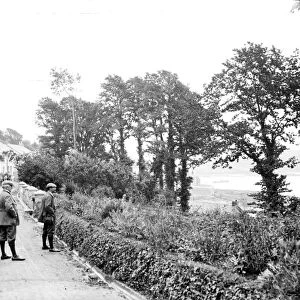 The road along the sea front, overlooking the estuary, St Mawes, Cornwall. 29th June 1912