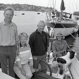 Round Britain Yachtsmen, Lostwithiel, Cornwall. July 1993