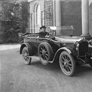A Rover 12 with the Bishop of Truro at the wheel, Feock, Cornwall. Around 1922