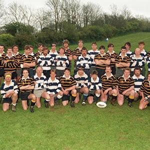 Rugby Team, Fowey, Cornwall. September 1993