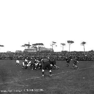 Rugby Union match, Redruth, Cornwall. 28th March 1912