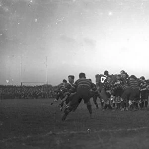 Rugby Union match, Redruth, Cornwall. 10th October 1912