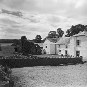 Shillingham Manor Farm, St Stephens by Saltash, Cornwall. 1961