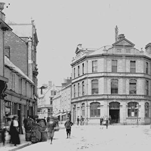 Silvanus Trevails post office, High Cross, Truro, Cornwall. Early 1900s