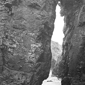 The Smugglers Path, Droskyn Point, Perranporth, Perranzabuloe, Cornwall. 1903