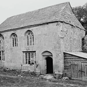 South side of great hall, Trecarrel Manor, Lezant, Cornwall. Undated