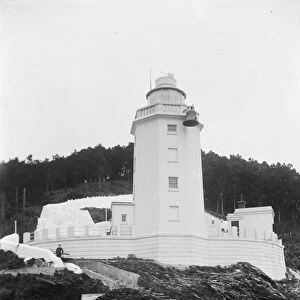 St Anthony lighthouse, St Anthony in Roseland, Cornwall. Early 1900s
