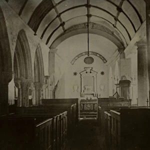 St Crewennas Church, Crowan, Cornwall. Around 1860
