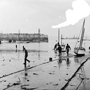 St Ives harbour, Cornwall. 1911
