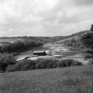 St Just Creek, St Just in Roseland, Cornwall. 1967