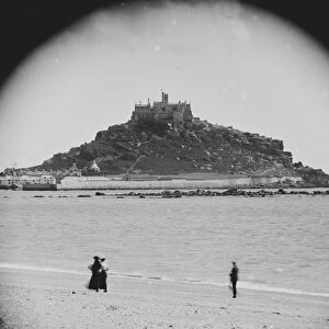 St Michaels Mount, Mounts Bay, Cornwall. Probably early 1900s