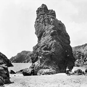 Steeple Rock, Kynance Cove, Landewednack, Cornwall. 1899
