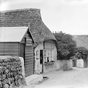 Street view, The Lizard, Landewednack, Cornwall. Early 1900s